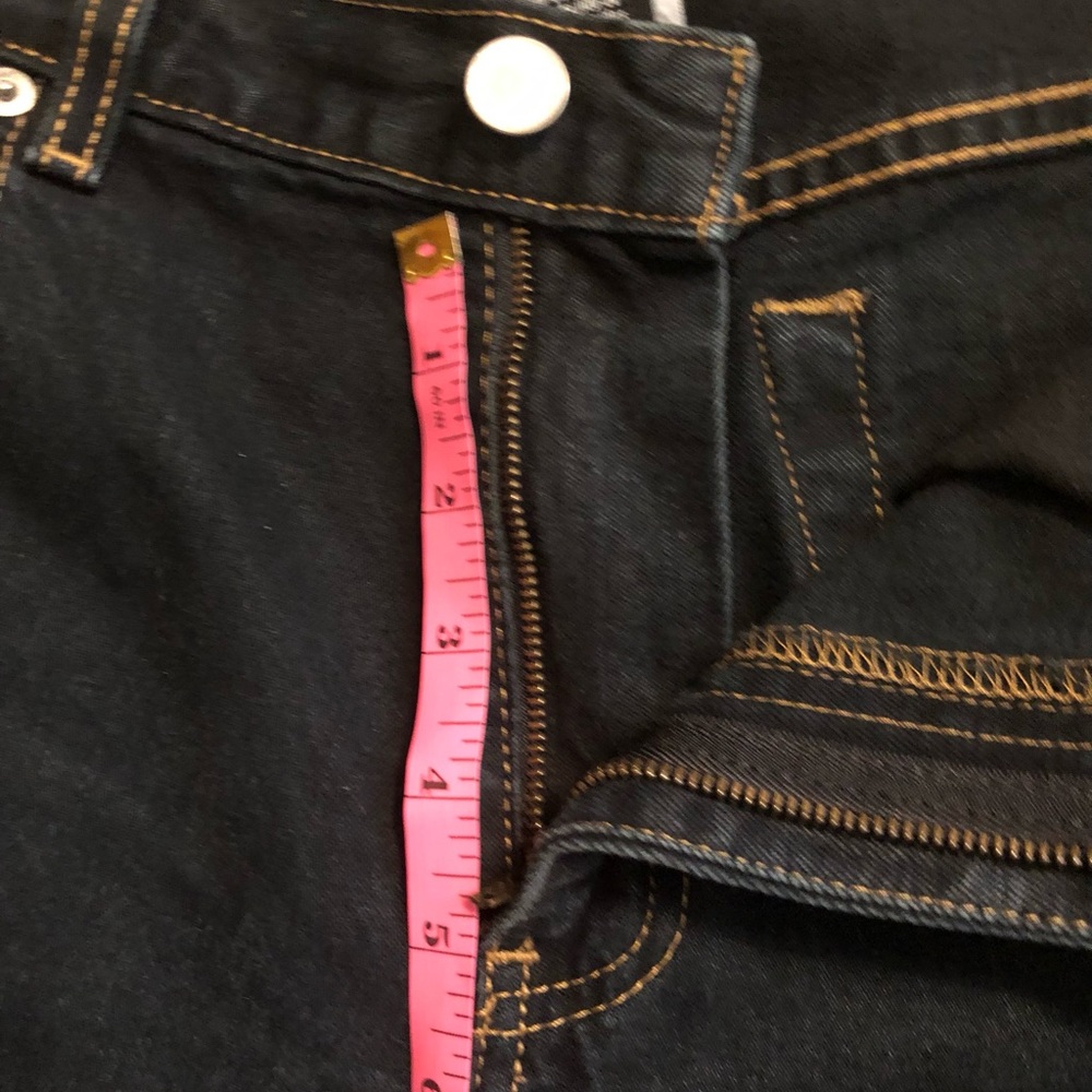 Calvin Klein Jeans Dark Blue Wash Boot Cut Size 8   32" Length - Picture 10 of 14